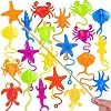 HLARTNET 20PCS Sticky Ocean Themed Animal for Kids, Sea Creature Party Favors for Classroom Prizes, Under The Sea Birthday Goodie Bags Stuffers, Toy Prizes Rewards Bulk Rewards as Gifts