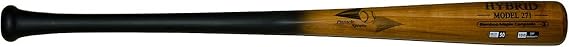 BAMBOOBAT BY PINNACLE SPORTS EQUIPMENT INC. Adult Hybrid Bamboo & Maple Baseball Bat with Rubberized Coated Handle -