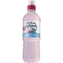 Radnor Splash Cherry Sugar Free Flavoured Water – 500ml (Pack of 24) | Still Welsh Spring Water | Zero Sugar & Zero Calories | Refreshing Cherry Flavour