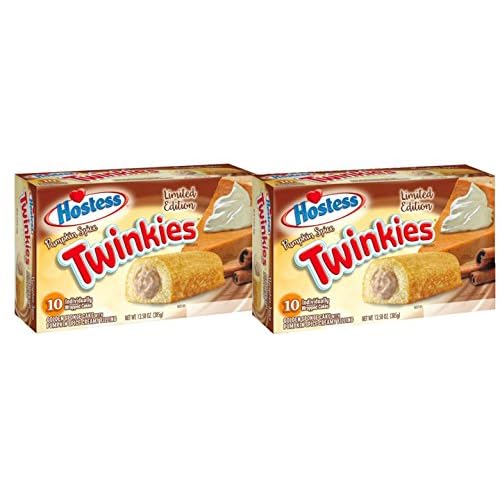 Hostess Twinkies Pumpkin Spice 2 Pack 10 count box, 20 Twinkies Total