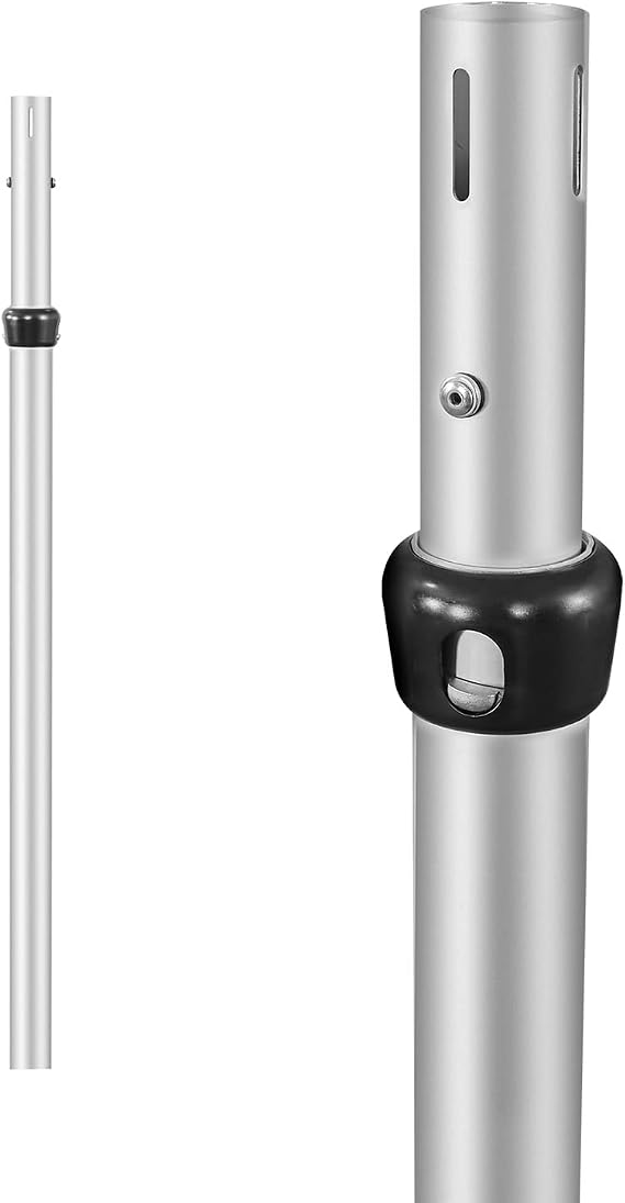 Hecis Pipe and Drape Adjustable Uprights, 6-10ft Upright for Pipe and Drape Stand, Backdrop Stand & Curtain Stand & Pipe Stand and Wedding Decor