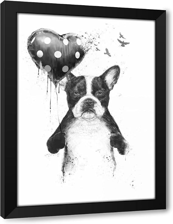 ArtDirect My Heart Goes Boom Custom Framed Art Print Giclee Print or Canvas Options with Various Sizes and Customization by Solti, Balazs (65464)