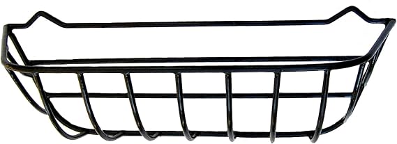 24in Steel Window Hayrack Planter PVC Coated Black 24in x 8in x 8in