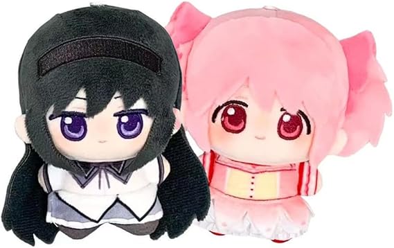 Anime Plushies Akemi Homura/KanameMadoka Plush Figures 10CM Soft Stuffed Doll Mini Hug Pillow Bag Decoration Pendant Collectible Gift