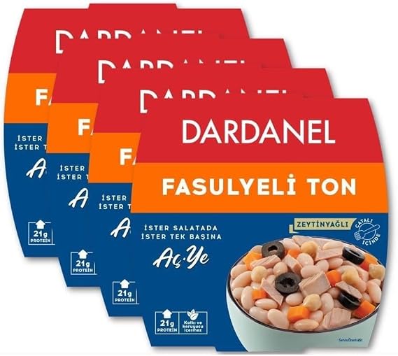 Dardanel Hungry Ye Bean Tuna 160 gr x 4 Pieces