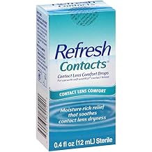 Refresh Contacts, Lubricant Eye Drops, Contact Lens Comfort, 0.4 Fl Oz Sterile - 9 Pack