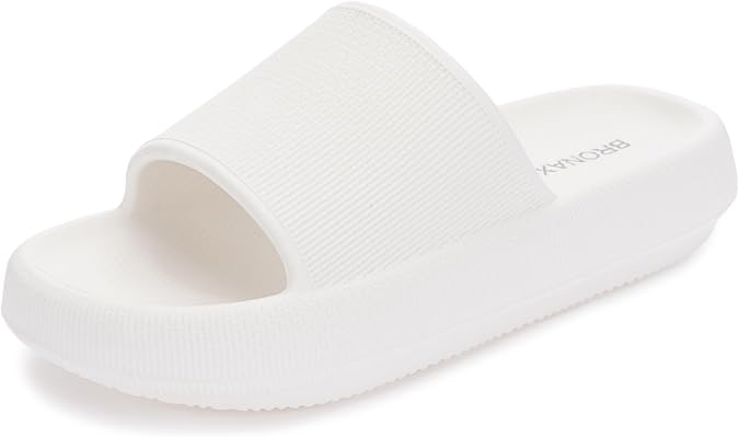 BRONAX Cushioned Thick Sole Pillow Slippers for Women and Men Y10