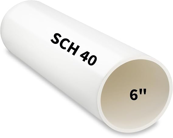 PVC Pipe Schedule 40 PVC Pipes Tube for Home DIY,Garden, Greenhouse, Workshop and Farm