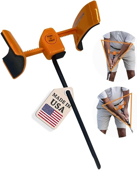Orange Whip Golf Putting Aid Trainer, Patented Short Game Golf Swing Training for Precision and Accuracy, Made in USA