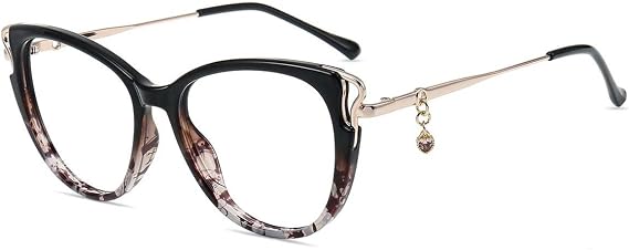 Firmoo Blue Light Blocking Glasses, Cateye Computer Reading/Gaming/TV/Phones Glasses for Women Men