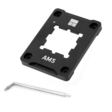 Thermalright ASF Black V2 AM5 CPU Holder, AM5 Safety Fixed Frame, AM5 Secure Frame, Corrective Anti-Bending Fixing Frame, AM5 Anti-Bending Contact Frame,CPU Cooler Standard,Black