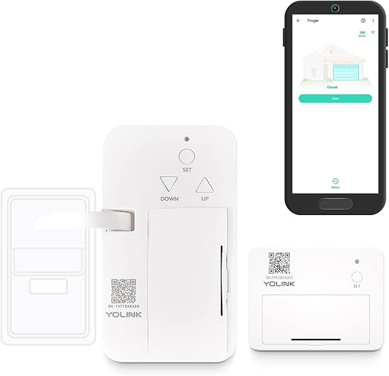 YoLink 1/4 Mile World's Longest Range Smart Wireless Garage Door Opener, App Control, Compatible with Alexa IFTTT, YoLink Hub Required