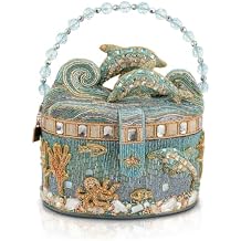 Mary Frances Crystal Dolphin Top Handle Bag