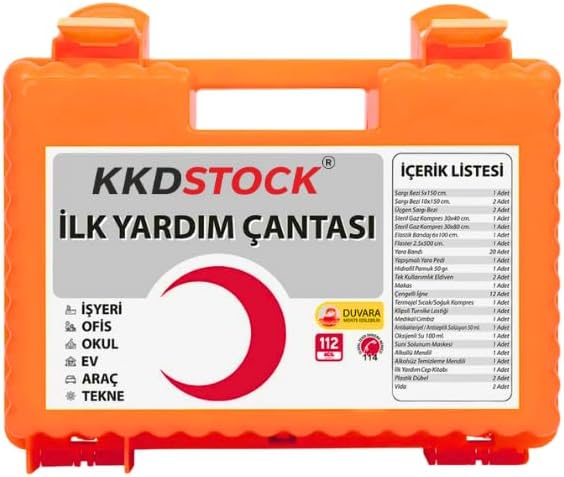 İlk Yardım Çantası, Ecza Dolabı, İş Yeri Tipi Duvara Monte İlk Yardım Seti, Acil Müdahale Çantası