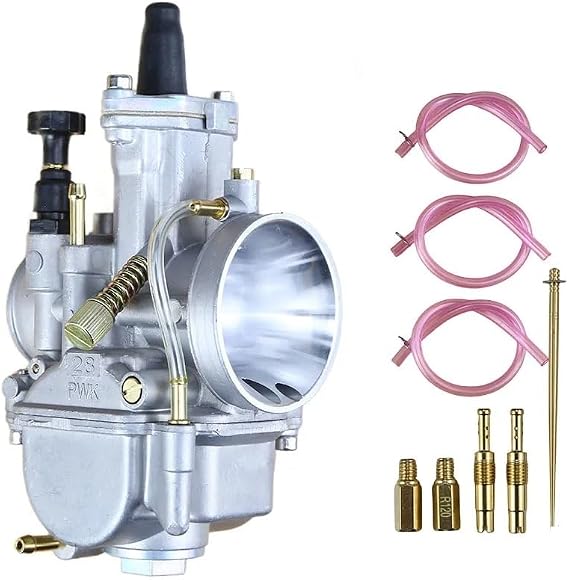 For Keih KOSO PWK 24 26 28 30 32 34mm 2T 4T ATV Quad Go Kart Dirt Bike Scooter 50-250cc Motorcycle Carburetor With Free Jet(For Keihin KOSO 28mm)