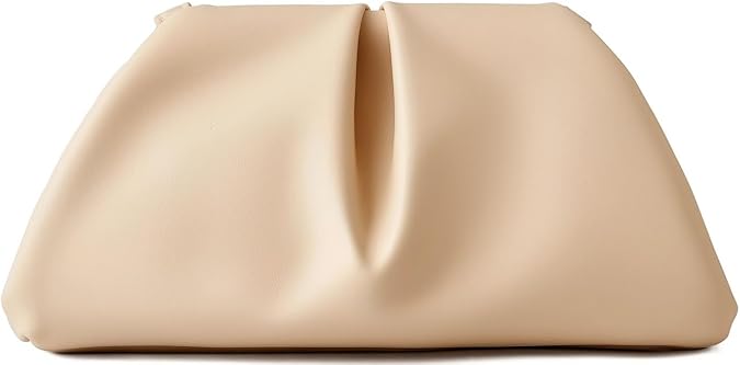 Women's Clutch Purse,Dumpling Crossbody Bag,Detachable Chain Shoulder Bag,Cloud Evening Clutch
