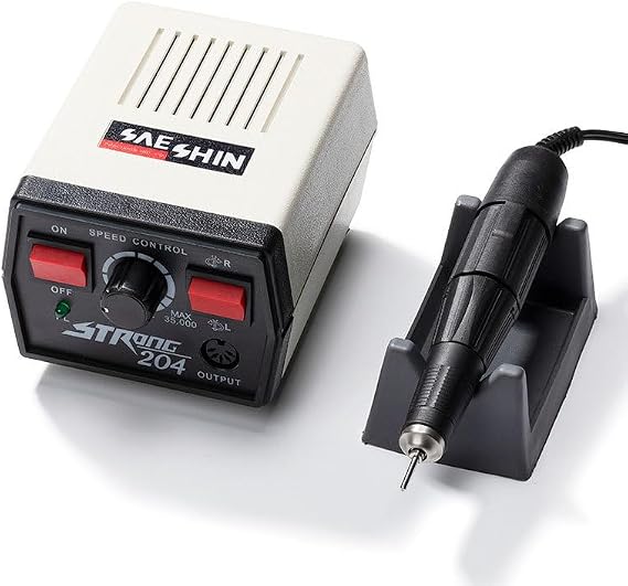 Superdental Micromotor Strong 204+102L Grinding Machine 35000RPM for Nail/Gem/Emerald/Wood/Jewelry