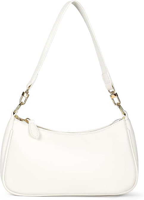 Classic Clutch Shoulder Tote HandBag with 2 Removable Straps and Zipper Retro Closure Purse For Women Designer Hobo Bags