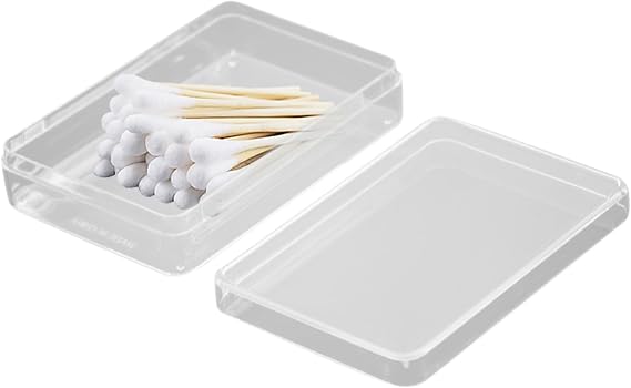 Playing Card Box - 2 Pack Clear Plastiic Deck Protector, Stackable Storage Bin, Tight Lid Organizer | Versatile Trading Card Case, Dustproof Display Box For Home Game Room Travel Hobby