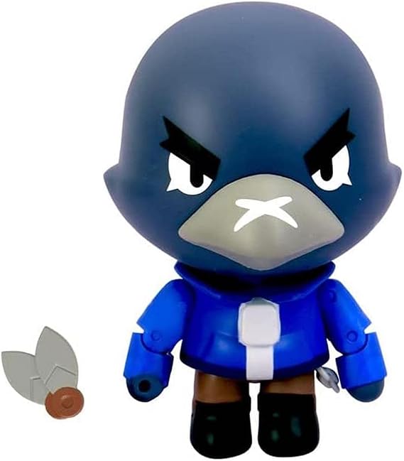 P.M.I. Brawl Stars Action Figure | Crow Figure | 4.5-Inch-Tall Collectibles | Brawl Stars Toy Figurine| Ofically Licensed Toys, Supercell, Gift for Video Gamer - Articulated Figure