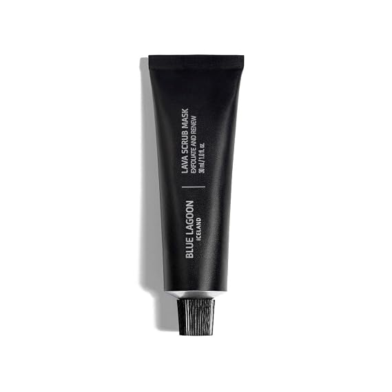 Blue Lagoon - Resurfacing Exfoliating Volcanic Lava Scrub Face Mask - Hydrating and Moisturizing Face Mask - Bioactive Icelandic Skincare (1 oz | 30 ml)