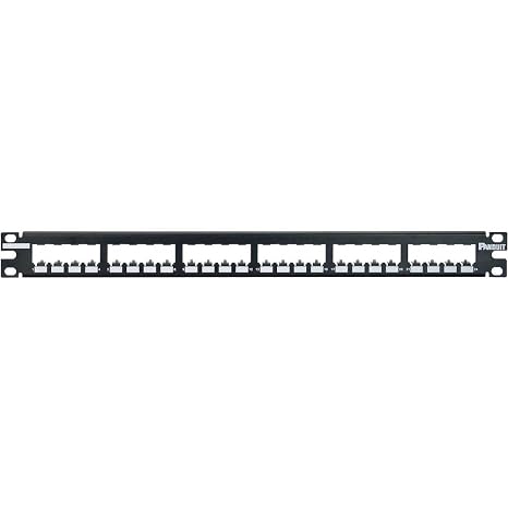 Panduit CP24BLY 24-Port Flat Patch Panel, Black