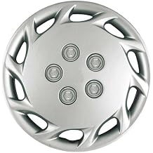 CCI IWCB877-14S 14 Inch Clip On Silver Finish Hubcaps - Pack of 4