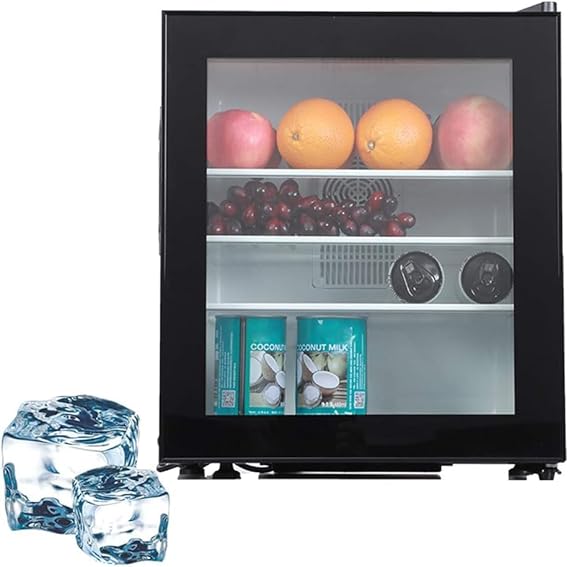 Compact Upright Freezer, 30L Single Door Design with Door Lock, Ideal Table Top Mini Fridge for Office, Dorm, or Apartment