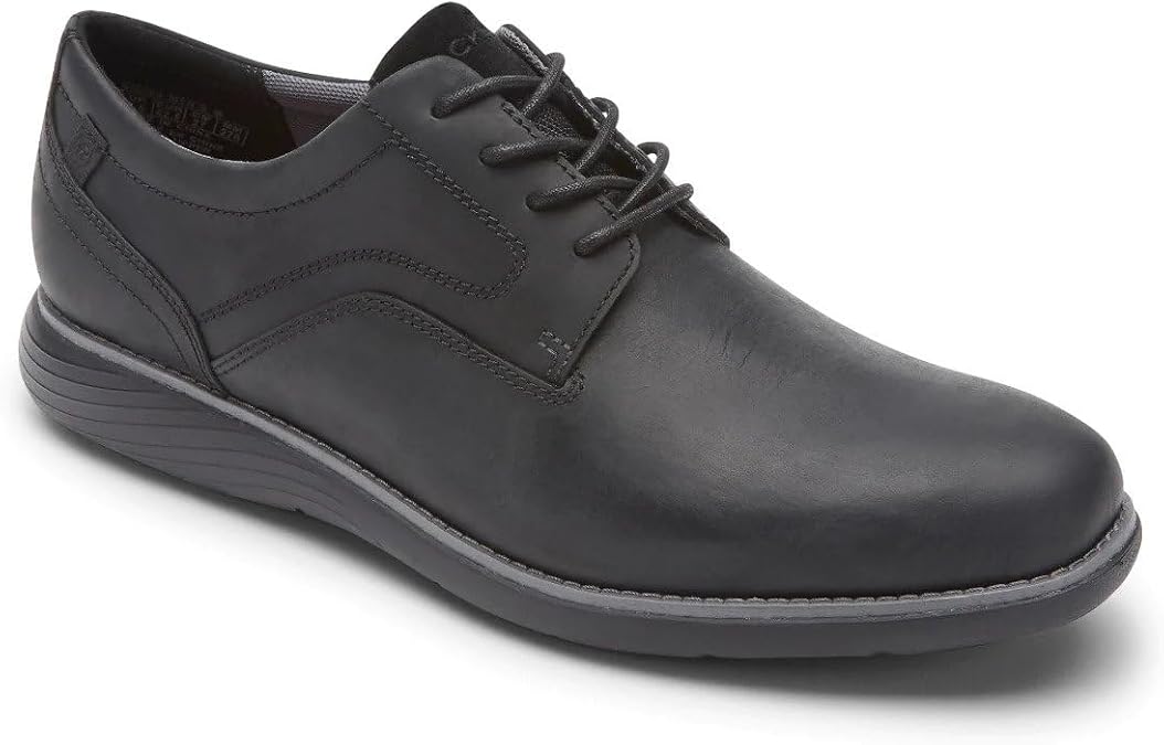 Rockport Garett Plain Toe Men's Black Oxfords 7W