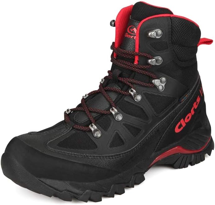 Clorts Premium Mens High Hiking Waterproof Boots | Perfect for Ourdoor Backpacking Trekking Trail Hiker Shoes