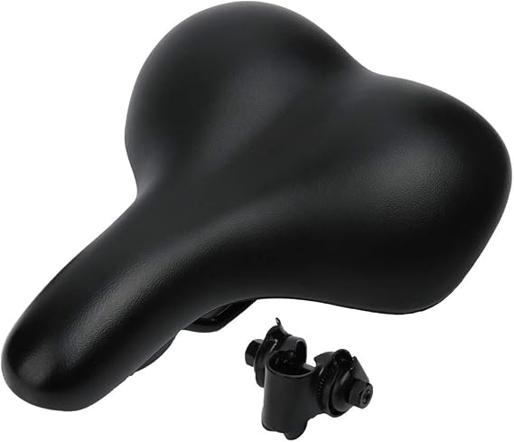 ZHIQIU Comfortable Bike Saddles Extra Wide and Thick Bicycle Seat Integrated Molding Anti-Rain