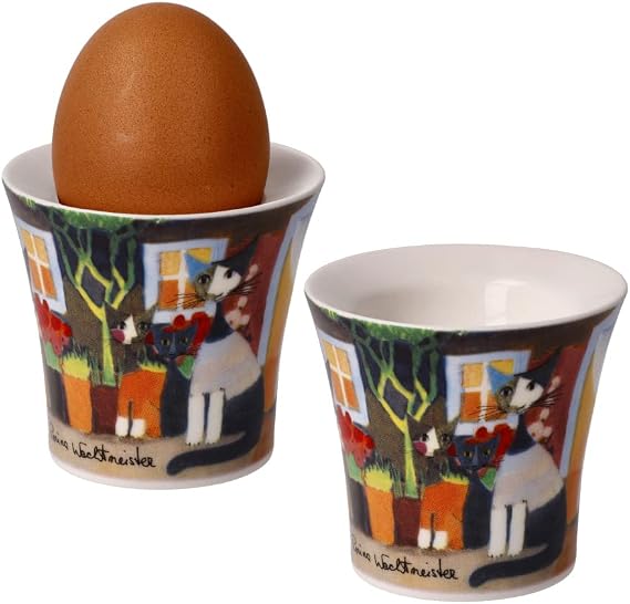 Goebel Rosina Wachtmeister 66861251 Collectable Artist Egg Cup Fine Bone China 6.5 x 6 cm Multi-Coloured