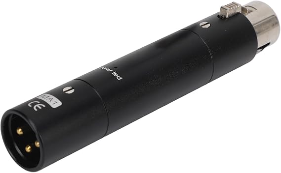 Inline Microphone Pream, 28dB High Gain, Lossless Amplification Dynamic Active Mic Booster Preamplifier, Plug and Play, Portable, for Studio Recording, Broadcasting, Performances