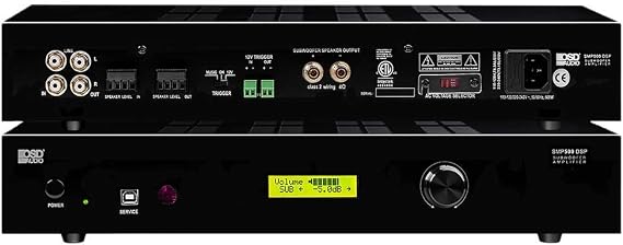 OSD Audio SMP500 Class D Subwoofer Amplifier, 800W Max Power, Digital Mono Amp with DSP for Passive Subwoofers, LED Display/Remote, LFE Line-in