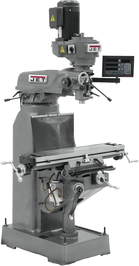 JET JVM-836-1 Step Pulley Milling Machine, ACU-RITE 203 DRO (690177)