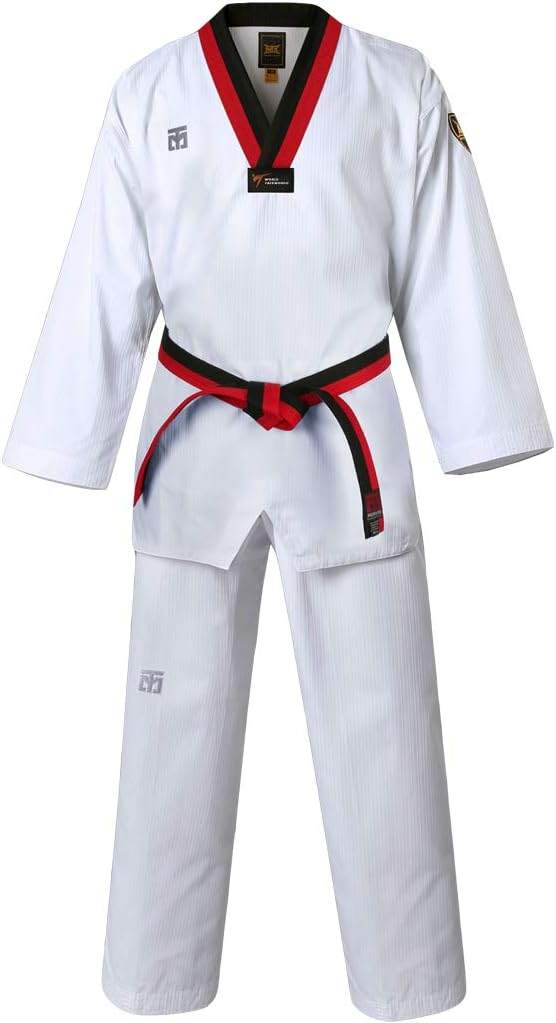 MOOTO Taekwondo MTX Basic Uniform Poom Dobok TKD WTF approvaled (150 (Height : 150~159cm)(4.92~5.22ft)