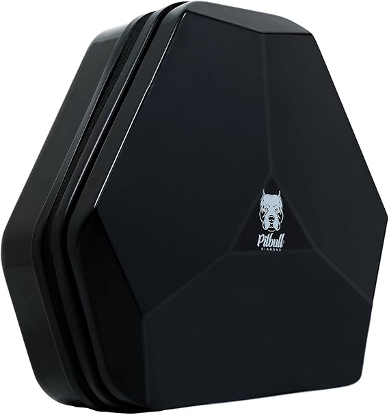 Skull Shaver Pitbull Diamond Travel Case - Durable Glossy Case for Shaver Storage - Compact Organizer - Travel-Friendly Design - Great Gift Idea