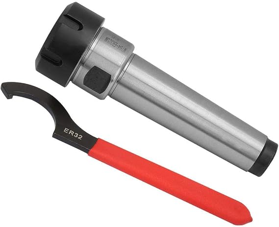 ER32 Collet Chuck Wrench, Carbon Steel ER32 Collet MT4 Collet Chuck Holder Milling CNC Lathe Tool with ER32 Wrench