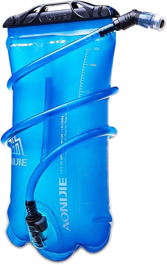Hydration Bladder Water Reservoir 1.5L 2L 3L BPA Free Suitable for Running Cycling Hiking Camping Backpack blue,1.5L