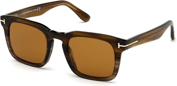 Tom Ford Dax FT0751 Square Sunglasses for Men +BUNDLE with ACCESSORY EYEWEAR KIT