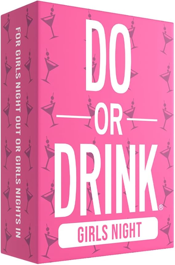 Do or Drink Girls Night - Bachelorette Party and Drinking Games with 250 Cards - Hilarious Challenges for Girls Weekend, 21st Birthdays, Bridal Showers - Great Party Starter for Game Night