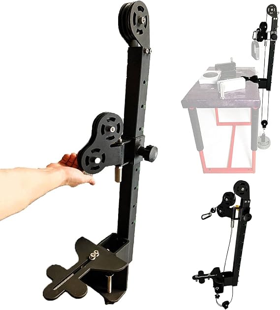 Fitness LAT and Lift Pulley System, Arm Wrestling Exercise Handle Machine, Upper Body Strength Training, 8 Gear, 220 lb Bearings, Gym Triceps Pulldown, Bicep Curl, Pro Pulley Machine