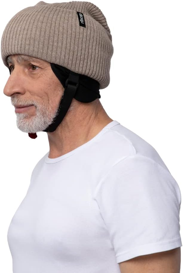 Ribcap Lenny Medical Grade Protective Helmet | Brown | Large Head Circumference 23-24 | Soft Helmet for Epilepsy | Protective Helmet for Seizures | Fashionable and No Stigma