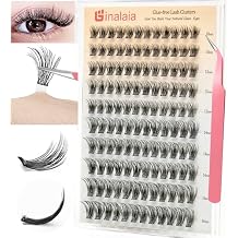 Self Adhesive Lash Clusters, Press on Pre bonded Eye lashes Clusters Natural Look No Glue Needed,10-16MM DIY Lash Extension FOR Beginners Dating and Working Business People (One-Step Professional)