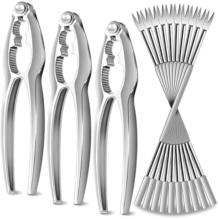 Crab Leg Crackers and Tools - Premium No Rust Lobster Crackers & Seafood Forks,Nut Crackers Crab Leg Crackers Stainless Steel Seafood Tools, 310 Pack Crab Meat Pickers & Seafood Shellers