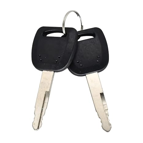 2 Pcs Ignition Keys 801503883-1 Compatible with XCMG Excavator Heavy Equipment 150 80 85 215 60