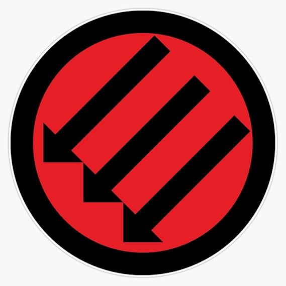 Anti Fascist Three Arrows Iron Front Sticker Vinyl Decal Bumper Sticker 5"