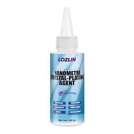LOZLIN Nano Clear-Crystal Coating Multi-Surface Protector for Marble Granite Tile Countertop,Wood Plastic Leather Ceramic Shine & Scratch Stain Protection-100ml