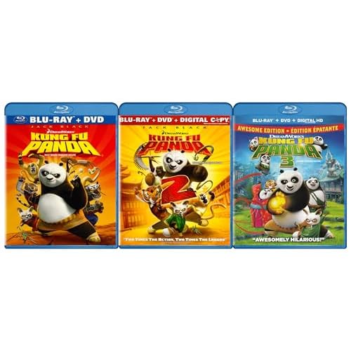 Kung Fu Panda 1-3 (Blu-ray + DVD) (3-Pack)