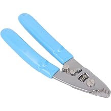 Asixxsix Fiber Optic Stripper, 3 Hole Design for Precise Fiber Stripping, Stainless Steel Wire Stripper Tool with Hex Wrench for FTTH FTTX FTTB FTTP Networks